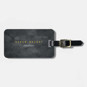 Aantrekkelijke grijs gouden kleur moderne minimali bagagelabel
