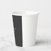 Aantrekkelijke grijze klassieke minimalist papieren bekers (Links)