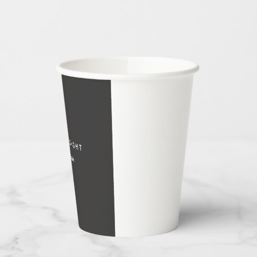 Aantrekkelijke grijze klassieke minimalist papieren bekers (Links)