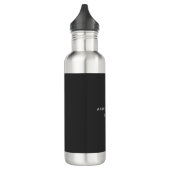 Aantrekkelijke grijze klassieke minimalist waterfles  (Links)