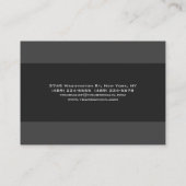 Aantrekkelijke grijze strepen Stijlvolle moderne m Visitekaartje (Achterkant)