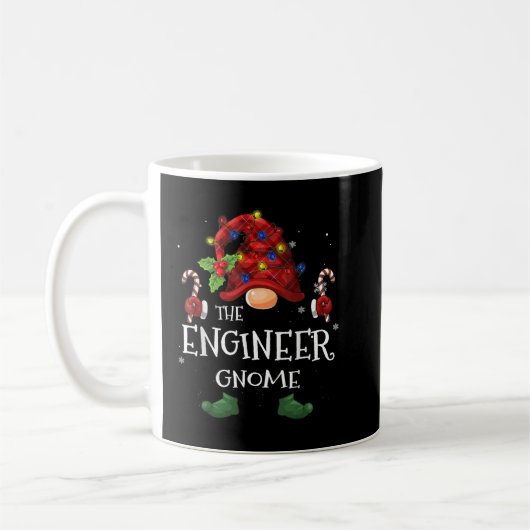 Aantrekkelijke ingenieur Gnome Buffalo Plays Kerst Koffiemok (Links)