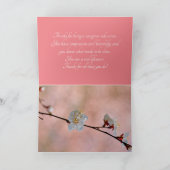 aantrekkelijke Japanse abrikozenbloemen Bedankkaart (Binnen)