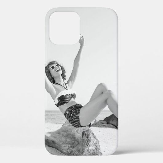 Aantrekkelijke jonge vrouw in bikini op de beachvi Case-Mate iPhone case (Achterkant)