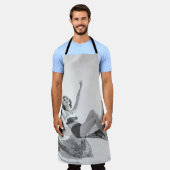 Aantrekkelijke jonge vrouw in bikini op de beachvi schort (Gedragen)