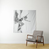 Aantrekkelijke jonge vrouw in bikini op de beachvi wandkleed (In Situ (horizontaal))