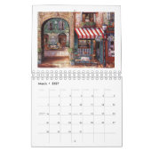 Aantrekkelijke kalender van de straten van Parijs (Mar 2027)