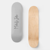 Aantrekkelijke kalligrafie Moderne minimalist Persoonlijk Skateboard (Voorkant)