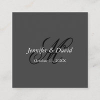 Aantrekkelijke kalligrafie Monogram bruiloft