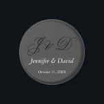 Aantrekkelijke kalligrafie Script Monogram bruilof Magneet<br><div class="desc">Eenvoudig minimalistische Design. Ze zijn allemaal eenvoudig,  modern,  aantrekkelijk.</div>