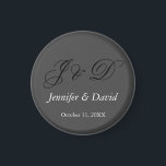 Aantrekkelijke kalligrafie Script Monogram bruilof Magneet<br><div class="desc">Eenvoudig minimalistische Design. Ze zijn allemaal eenvoudig,  modern,  aantrekkelijk.</div>