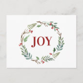 Aantrekkelijke Kerst Krans Winter Vrolijkheid Wint Briefkaart (Voorkant)