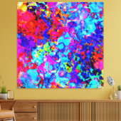 Aantrekkelijke kleurenschema's van Abstract patroo Canvas Afdruk (Insitu (Woonkamer))