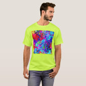 Aantrekkelijke kleurenschema's van Abstract patroo T-shirt (Voorkant volledig)