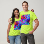 Aantrekkelijke kleurenschema's van Abstract patroo T-shirt (Unisex)