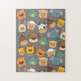 Aantrekkelijke, kleurrijke, veilige babydieren legpuzzel