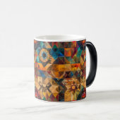 Aantrekkelijke kobalt "Erfelijke Artistiek" Morphi Magische Mok (Voorkant rechts)