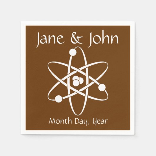 Aantrekkelijke krachten in chocolade servetten (Voorkant)