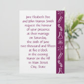 Aantrekkelijke krachten in de uitnodiging tot wedd (Staand voorkant)