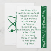 Aantrekkelijke krachten in de uitnodiging voor gro (Voorkant / Achterkant)