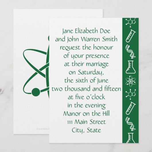 Aantrekkelijke krachten in de uitnodiging voor gro (Voorkant / Achterkant)