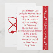 Aantrekkelijke krachten in de uitnodiging voor het (Voorkant / Achterkant)