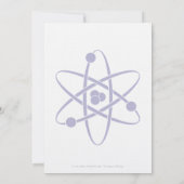 Aantrekkelijke krachten in lavendel bruiloft uitno kaart (Achterkant)