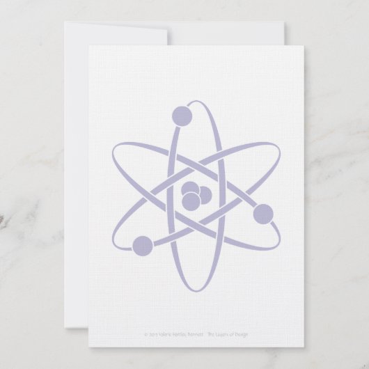 Aantrekkelijke krachten in lavendel bruiloft uitno kaart (Achterkant)