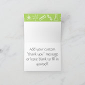 Aantrekkelijke krachten in Peridot Hartelijk dank Bedankkaart (Binnen)