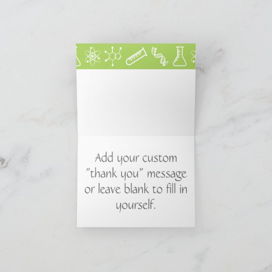 Aantrekkelijke krachten in Peridot Hartelijk dank Bedankkaart (Binnen)