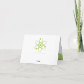 Aantrekkelijke krachten in Peridot Hartelijk dank Bedankkaart (Achterkant)