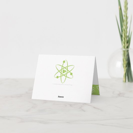 Aantrekkelijke krachten in Peridot Hartelijk dank Bedankkaart (Achterkant)