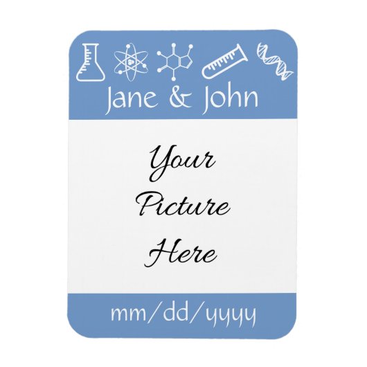 Aantrekkelijke krachten in Periwinkle Herinnerings Magneet (Verticaal)