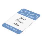 Aantrekkelijke krachten in Periwinkle Herinnerings Magneet (Linkerzijde)