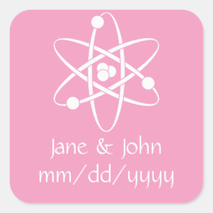 Aantrekkelijke krachten in Petal Pink Sticker