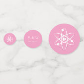 Aantrekkelijke krachten in Petal Pink Table Confet Confetti (Achterkanten)