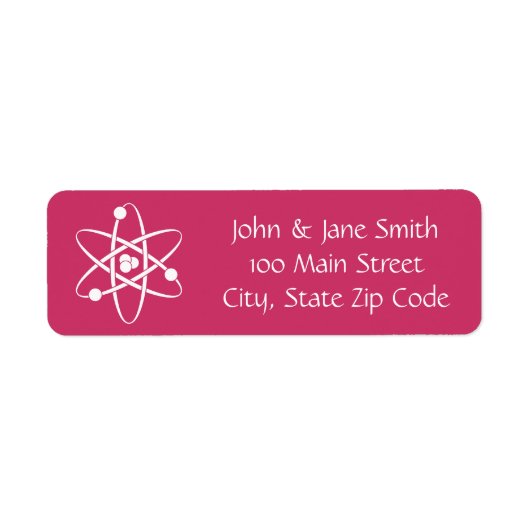 Aantrekkelijke krachten in Raspberry Address Label (Voorkant)
