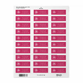 Aantrekkelijke krachten in Raspberry Address Label (Full Sheet)