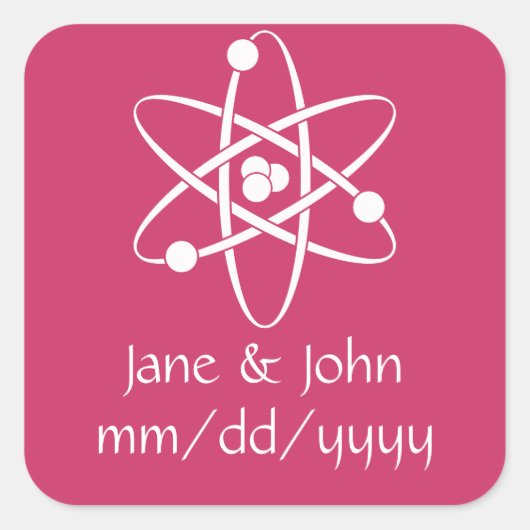 Aantrekkelijke krachten in Raspberry Sticker (Voorkant)