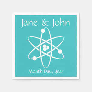 aantrekkelijke krachten in Turquoise Napkins Servetten