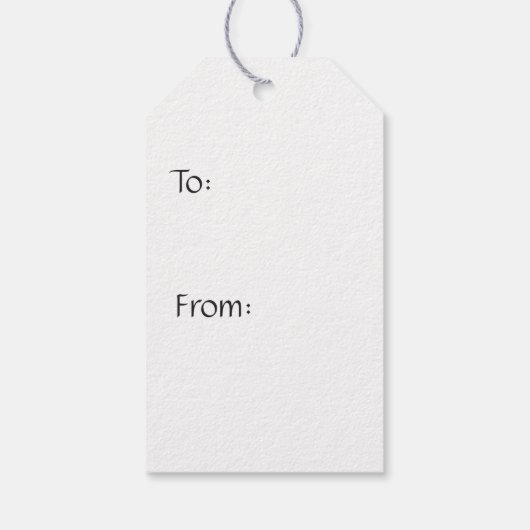 Aantrekkelijke krachten in zwart cadeau Label Cadeaulabel (Achterkant)