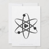 Aantrekkelijke krachten in zwarte bruiloft uitnodi kaart (Achterkant)