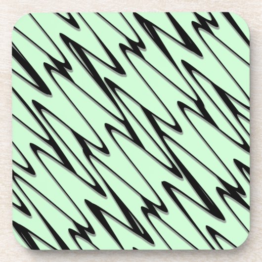 Aantrekkelijke Mint Green Dynamic Bier Onderzetter (Voorkant)