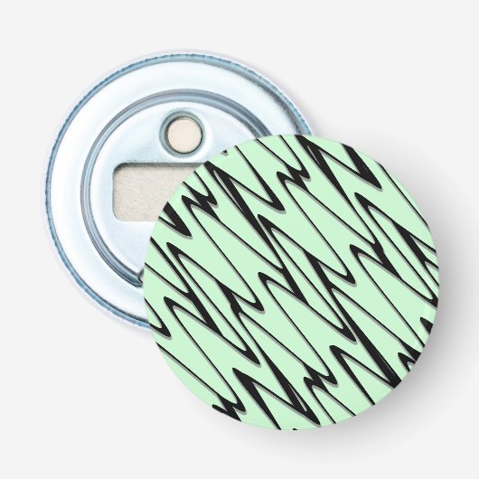 Aantrekkelijke Mint Green Dynamic Button Flesopener (Voorkant)