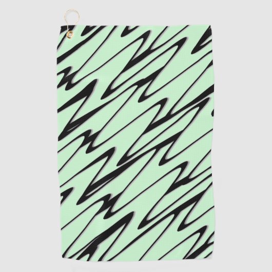 Aantrekkelijke Mint Green Dynamic Golfhanddoek (Voorkant)
