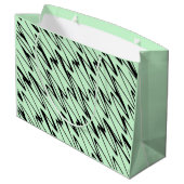 Aantrekkelijke Mint Green Dynamic Groot Cadeauzakje (Achterkant Gekanteld)