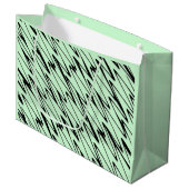 Aantrekkelijke Mint Green Dynamic Groot Cadeauzakje (Voorkant Gekanteld)