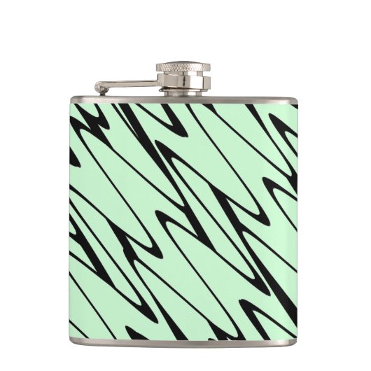 Aantrekkelijke Mint Green Dynamic Heupfles (Voorkant)