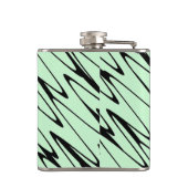 Aantrekkelijke Mint Green Dynamic Heupfles (Achterkant)