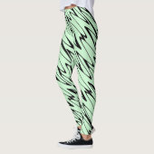 Aantrekkelijke Mint Green Dynamic Leggings (Links)